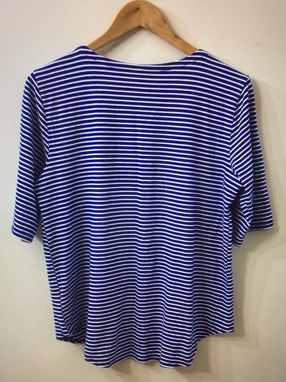Cupio Blue and White Striped Short Sleeve Tee - Picture 2 of 8